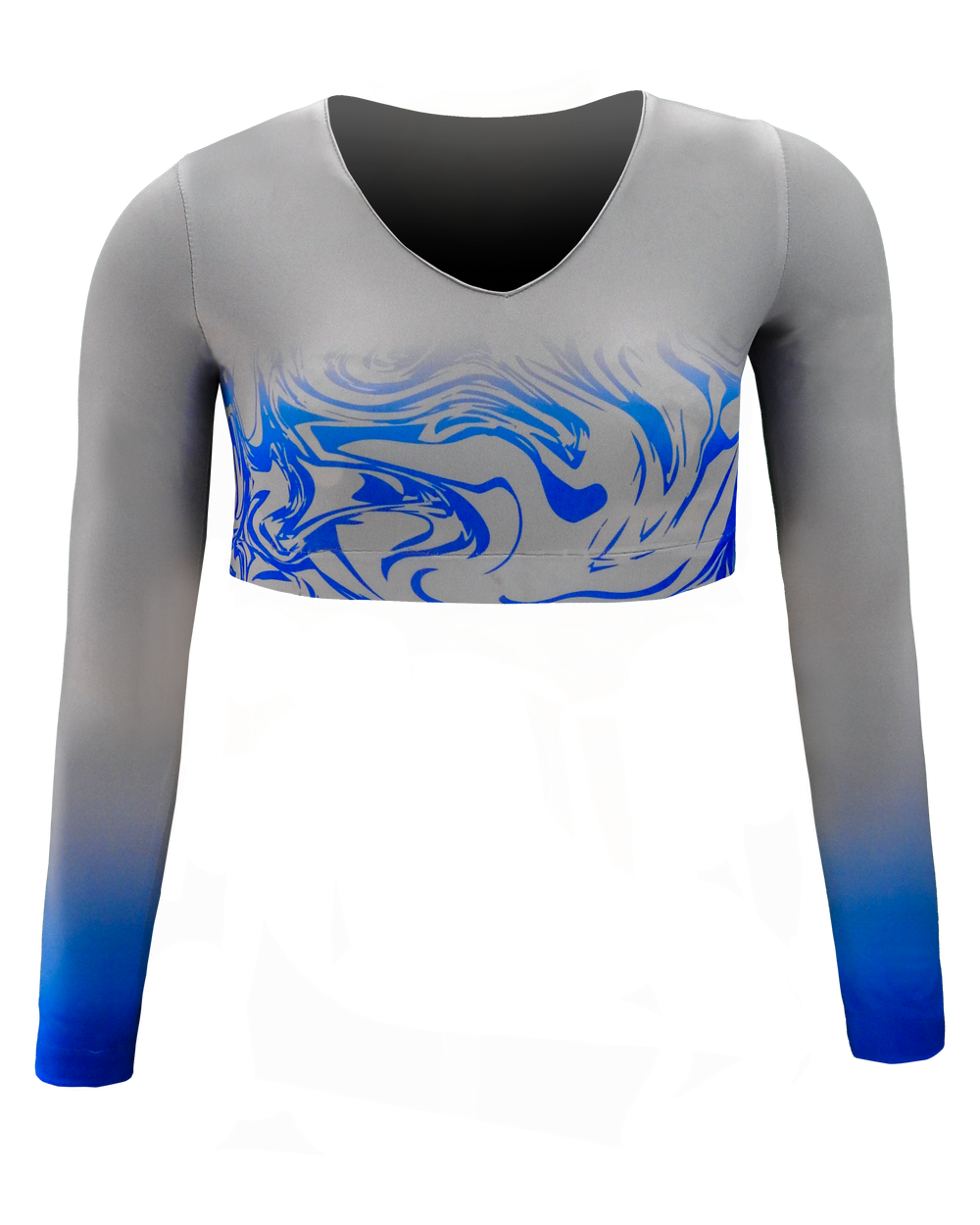 Full Sublimation Long Sleeve Cheer Crop Top