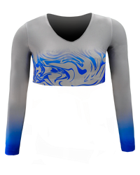 Full Sublimation Long Sleeve Cheer Crop Top
