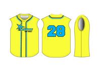 Sleeveless Baseball Jersey Size Samples
