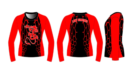 Long Sleeve Volleyball Jersey Size Samples (Classic Fit)