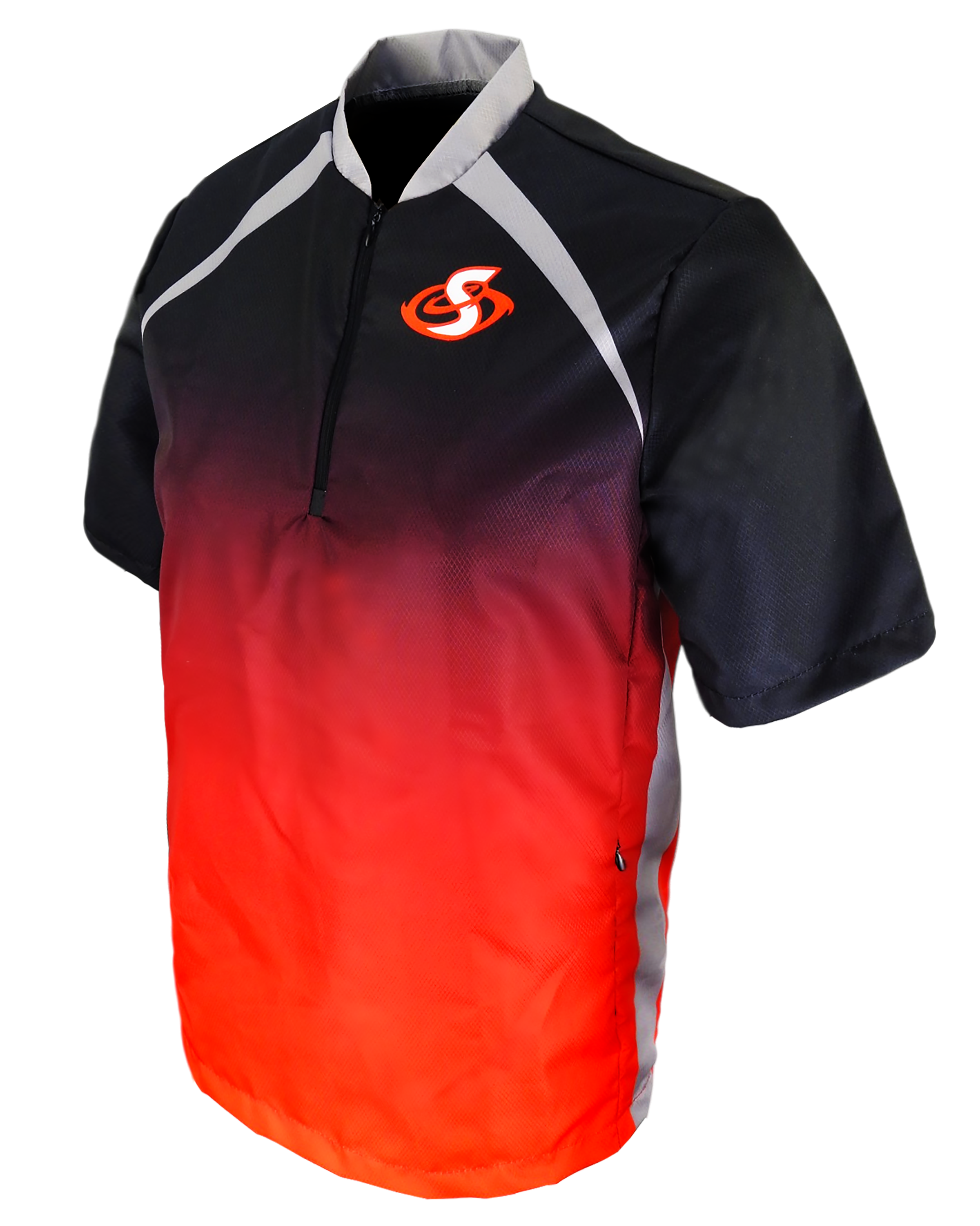 Short Sleeve 1/4 Zip Cage Jacket with Pockets