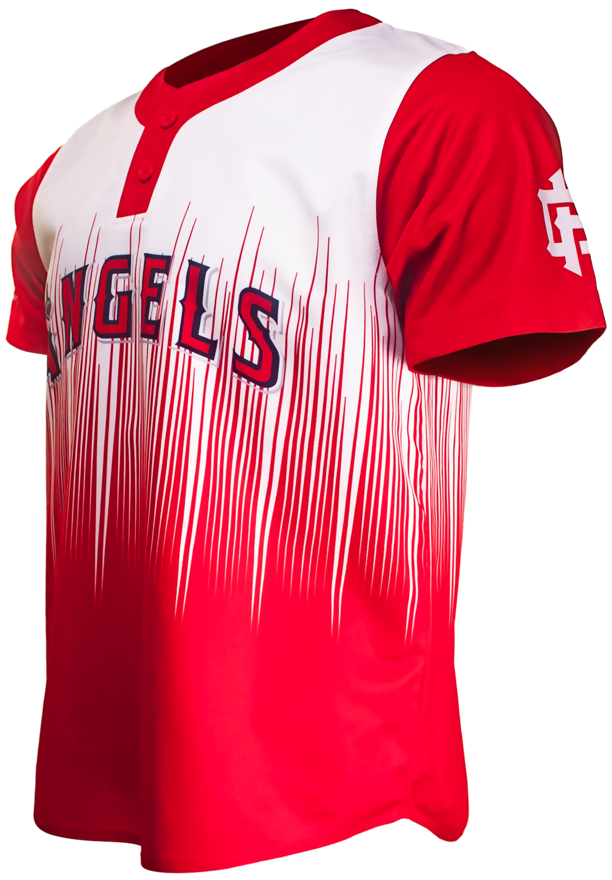 Short Sleeve 2-Button Baseball Jersey