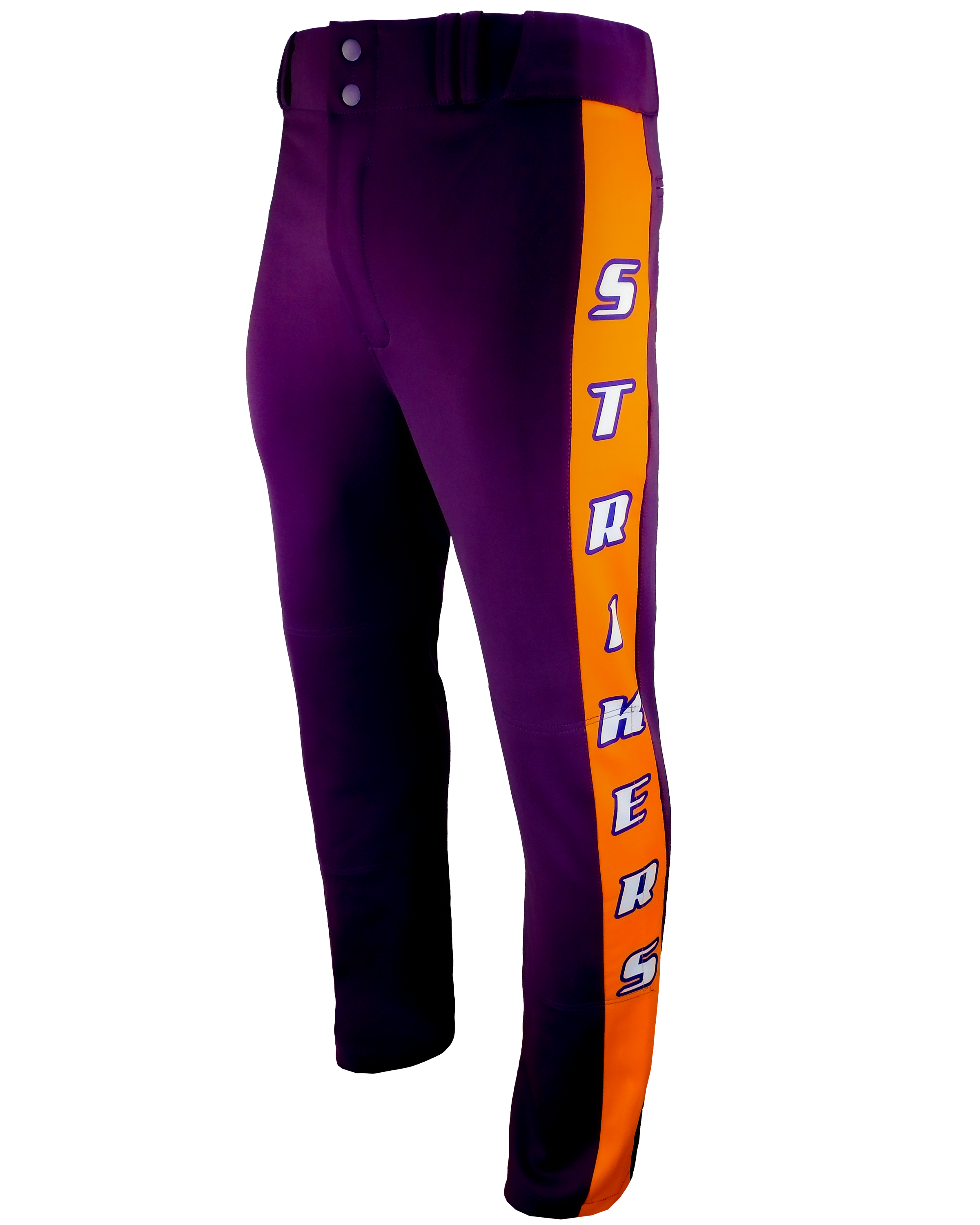 Dyed Tapered Open-Bottom Baseball Pants w/ Sublimated Side Panels