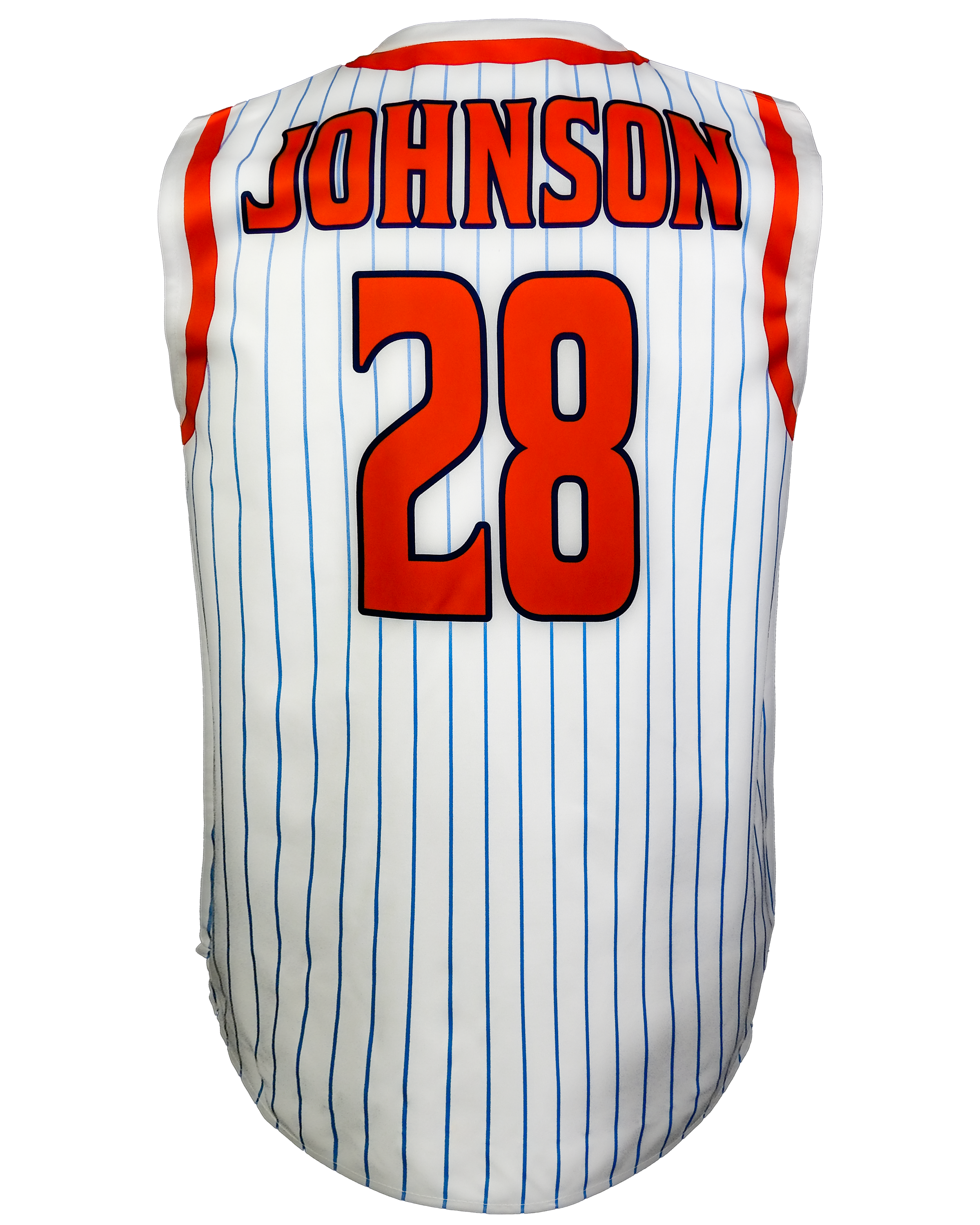 Sleeveless Crew Neck Baseball Jersey