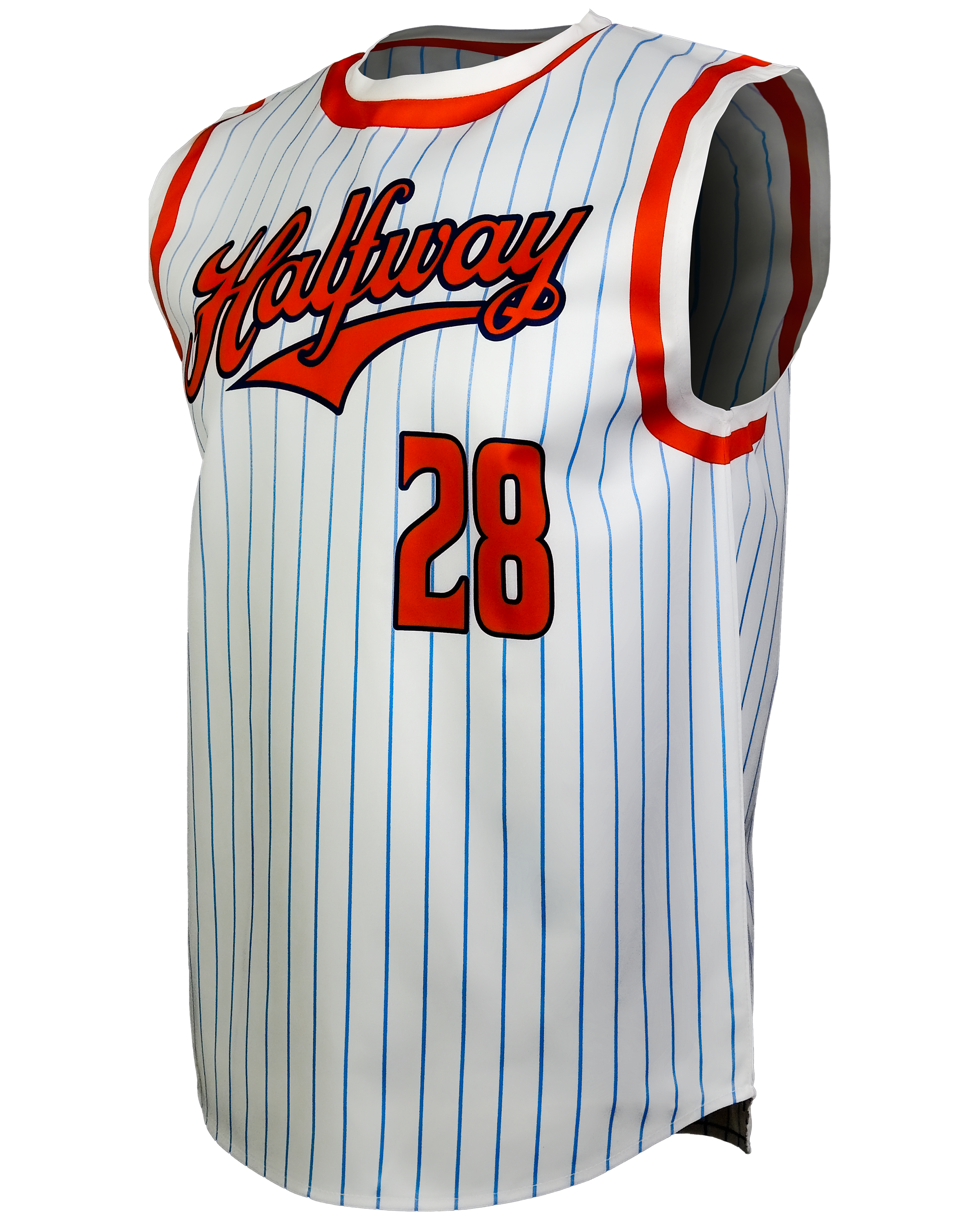 Sleeveless Crew Neck Baseball Jersey