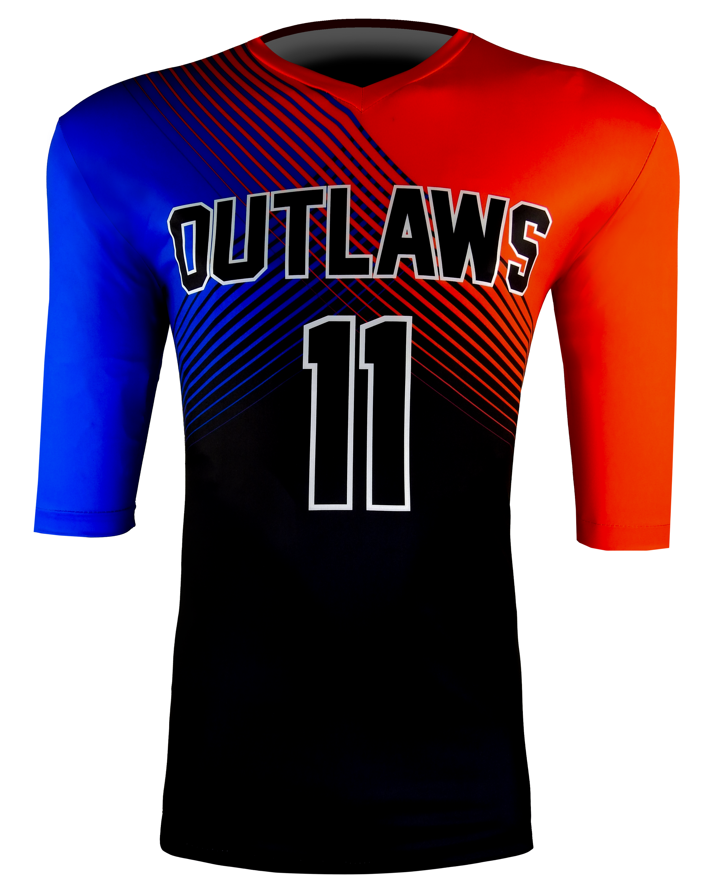 HALF SLEEVE Single Ply REVERSIBLE V Neck Compression Shirt