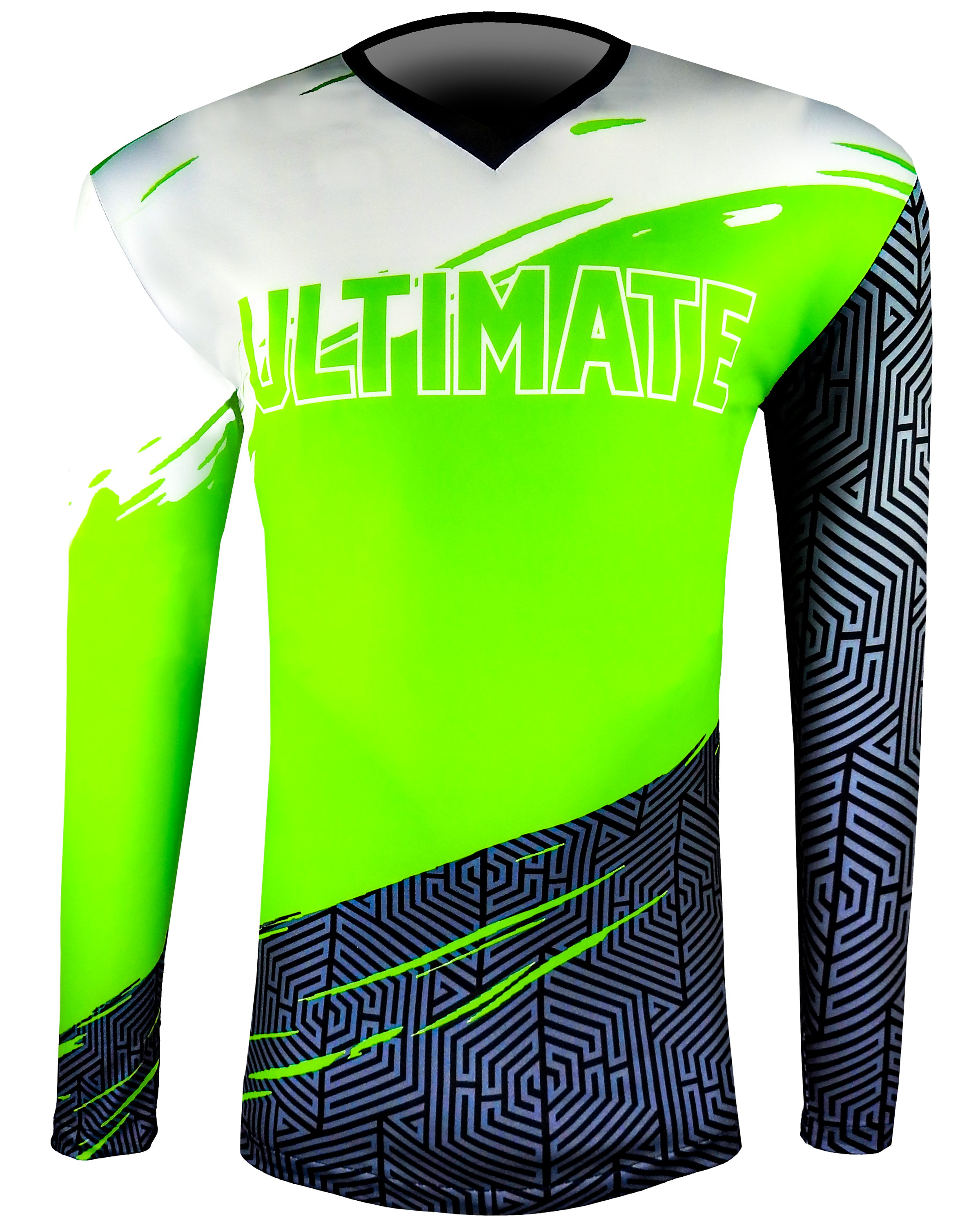 LONG SLEEVE Single Ply REVERSIBLE V Neck Compression Shirt