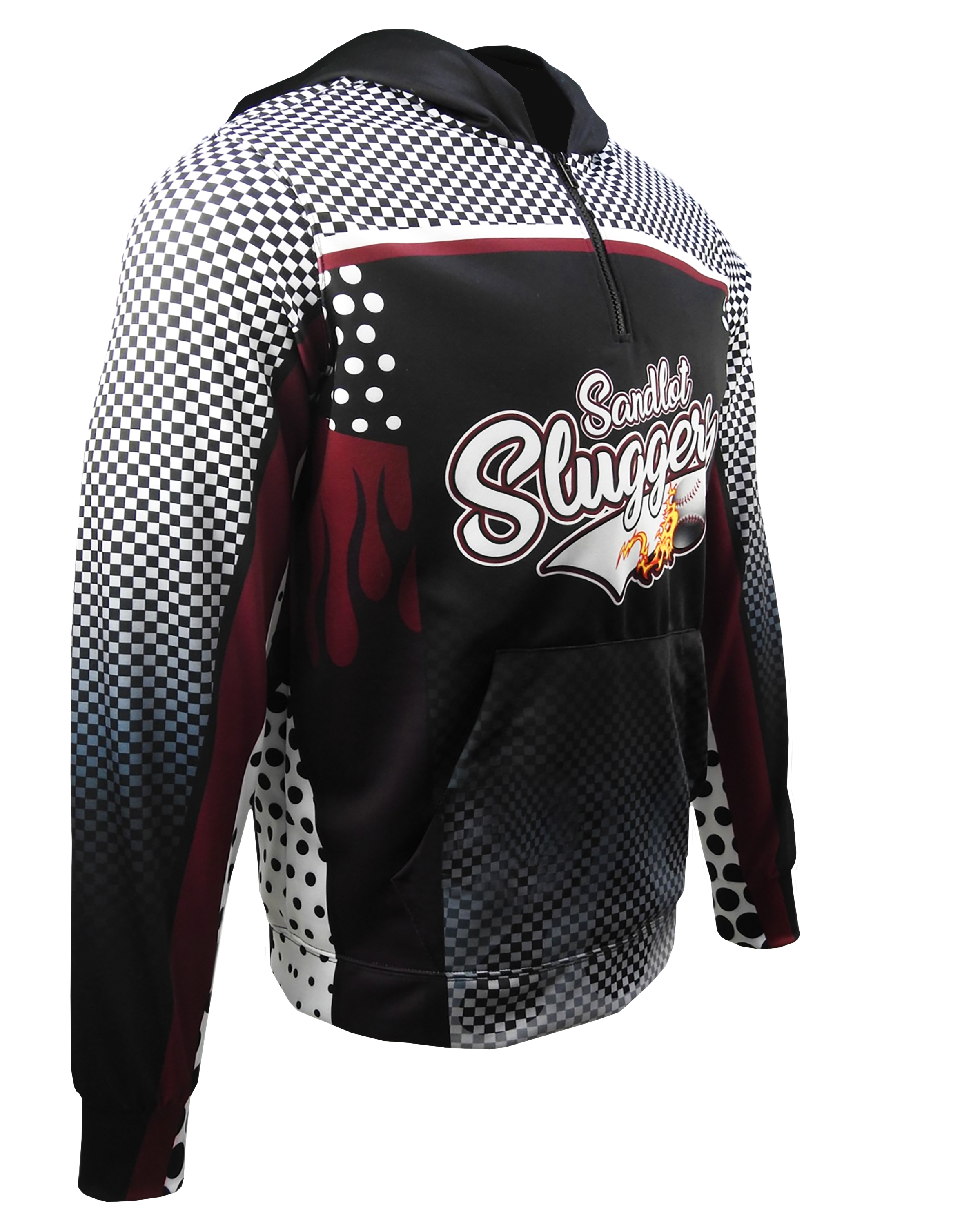 Performance QUARTER zip Hoodie w/ Sleeve Cuffs