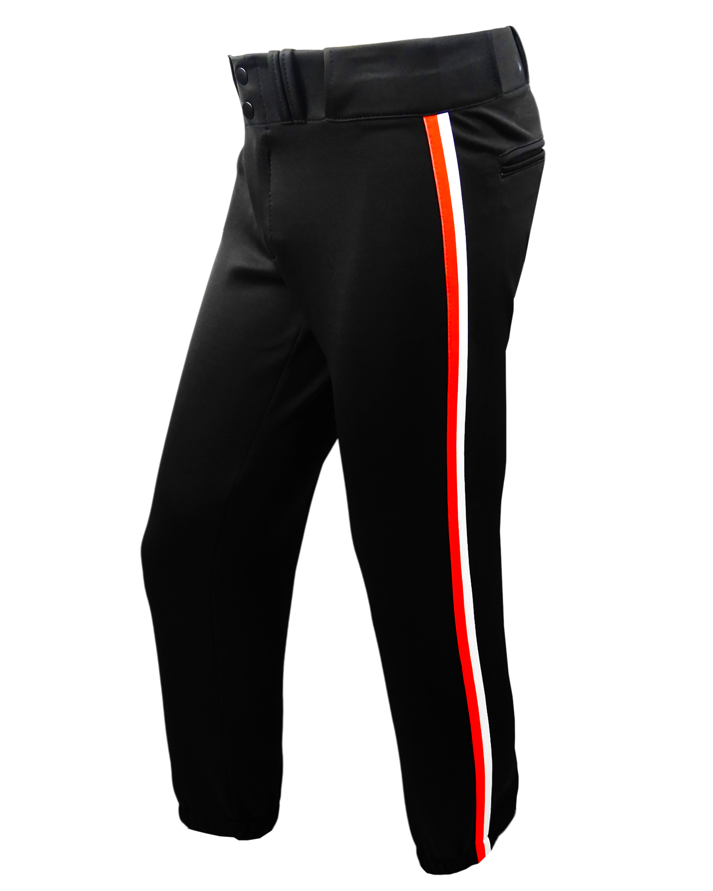 Dyed Tapered Lowrise Softball Pants w/ Braiding