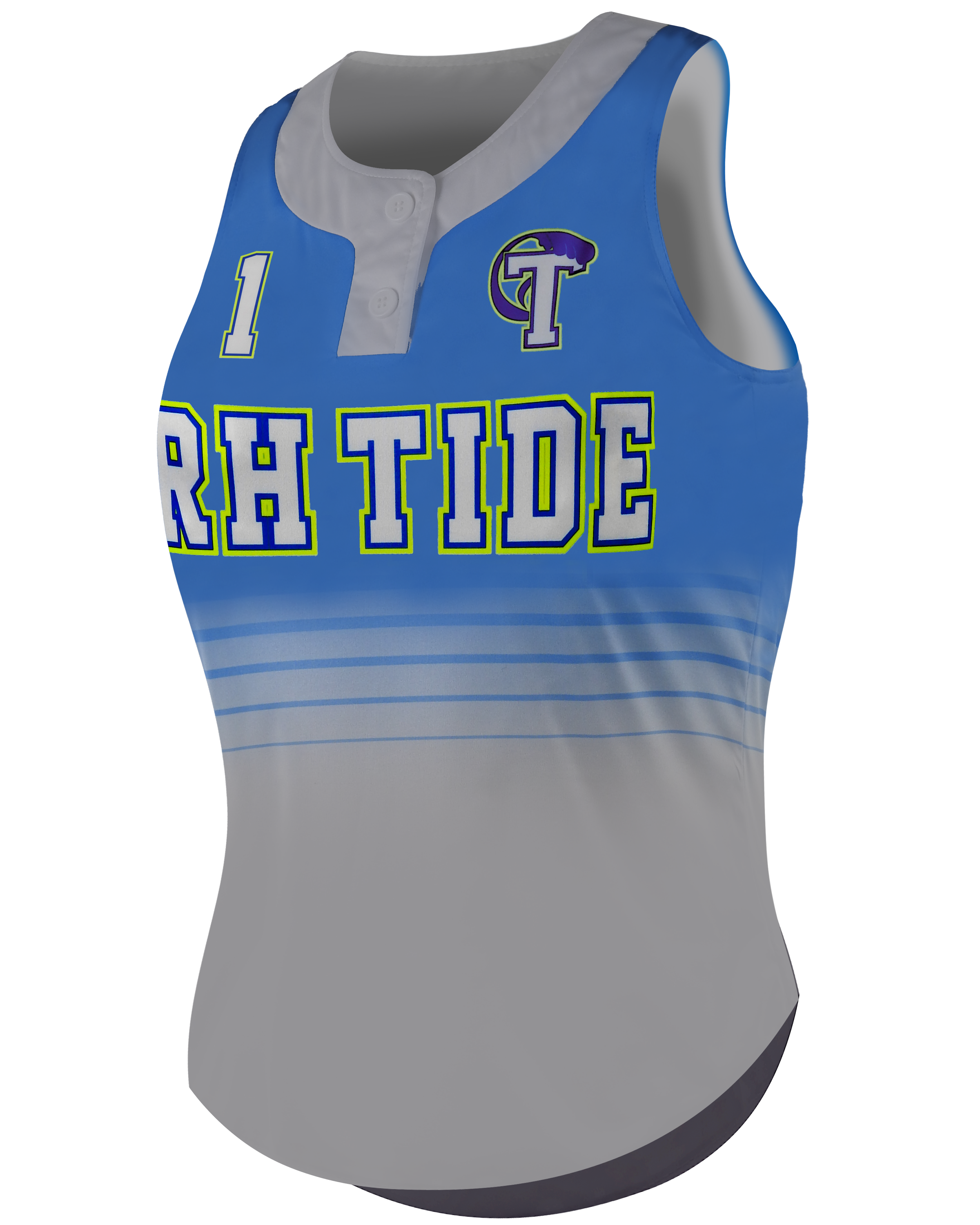 Racerback 2-Button Softball Jersey