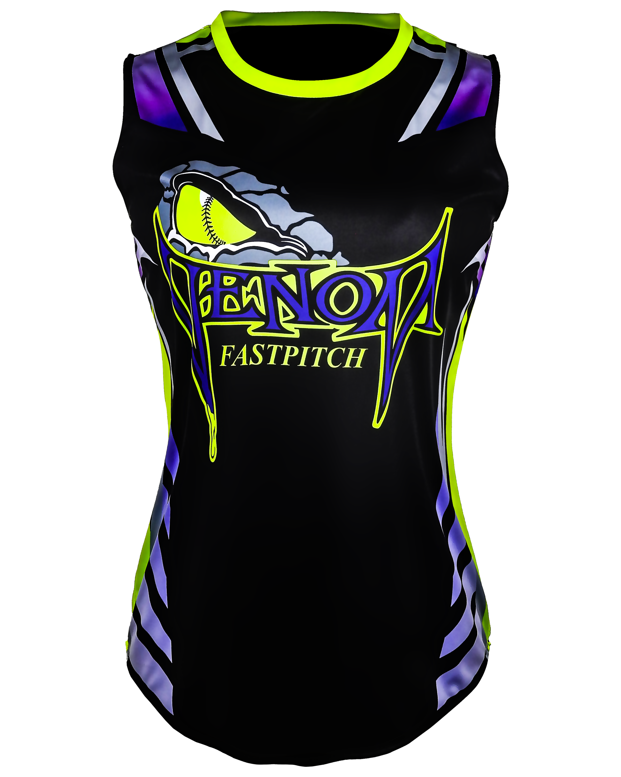 Sleeveless Crew Neck Softball Jersey