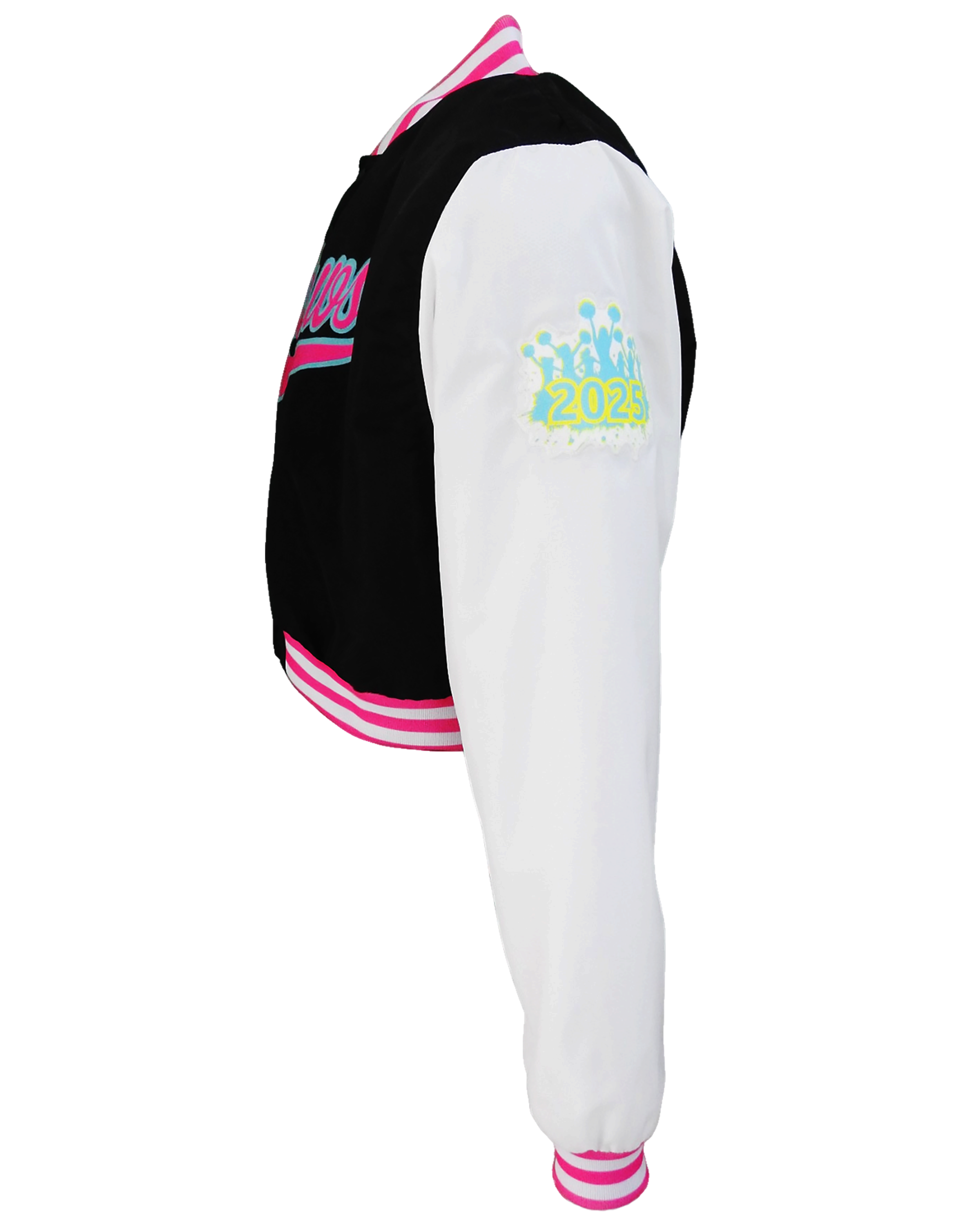 Sublimated Crop Top Varsity Jacket
