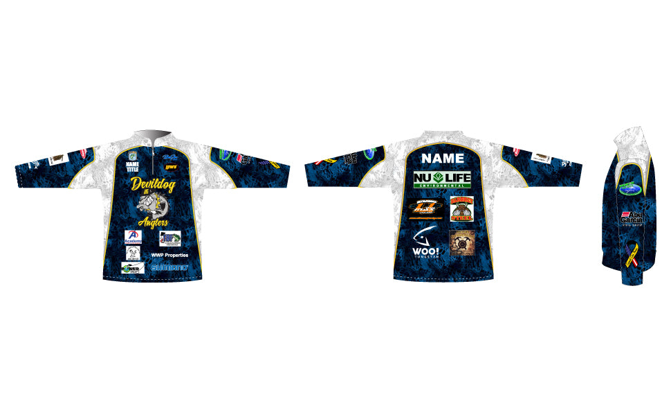 Lure 1/4-Zip Long Sleeve Fishing Tee