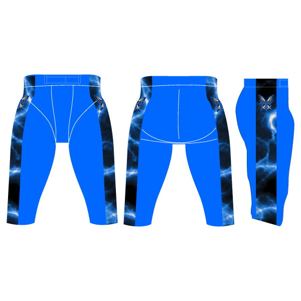 Dyed 2 Way Stretch Football Pants w/ Sublimated Side Panels