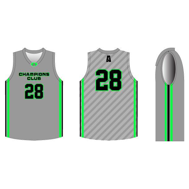 INDIVIDUAL Game Winner Basketball Jersey w/ Neck Emblem