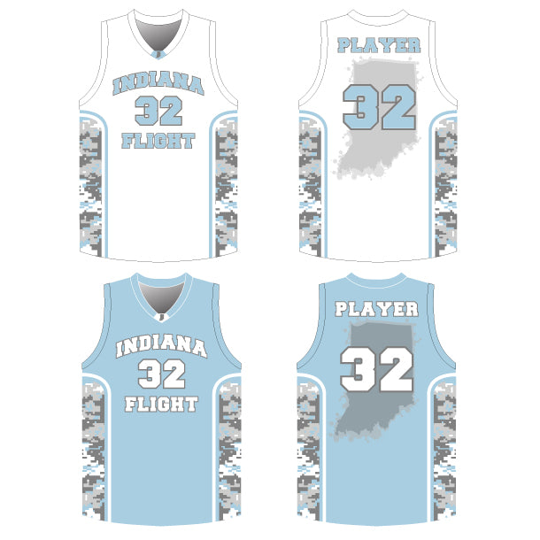 REVERSIBLE Overtime Basketball Jersey w/ Neck Emblem